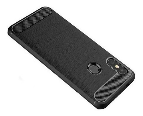 Funda Tpu Fibra Carbono Rugged Para Motorola Moto G8 Plus 