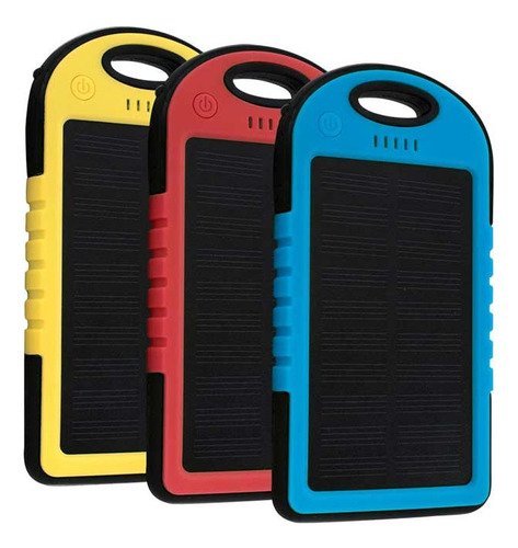 1x Power Bank Solar 20000mah Impermeable Cargador