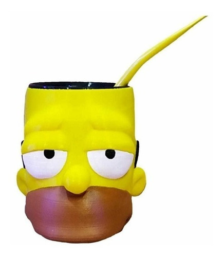 Mate Simpsons Impresion 3d Bombilla De Regalo 