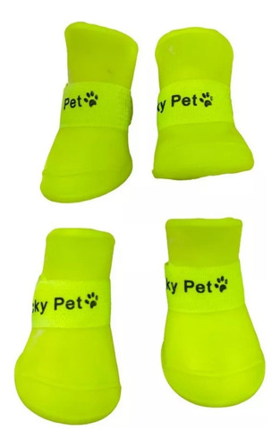 Zapato En Goma Impermeable Para Perros Pequeños O Gatos