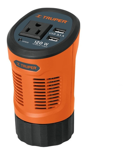 Inversor De Corriente Para Carro Tipo Vaso 120 W Truper