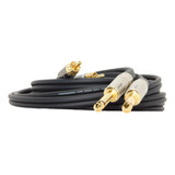 Cable Audio 2 Plug 6,5  A 2 Rca Profesional Low Noise 1mts