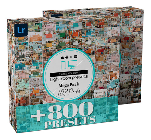800+++ Presets Lightroom Móvil iPhone Android & Pc Mega Pack