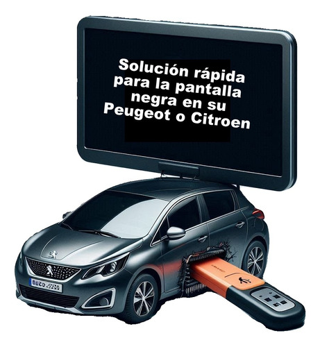 Solución Instantánea: Pantalla Negro Peugeot Citroen Premium