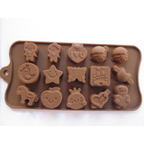Molde Emoji Chocolate Bombon Corazon Caballo Mariposa