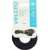 Correas De Velcro Recortadas 25 Pzs Negro Suejeta Cables 