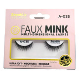 Pestañas Postizas 3d Faux Mink A-035 1 Par Republic Cosmetic