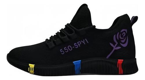 Zapatos De Tenis Elásticos Casuales Transpirable Para Mujer