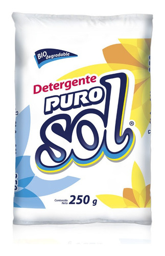 Caja Puro Sol Detergente En Polvo Con 20 Bolsas De 250 G