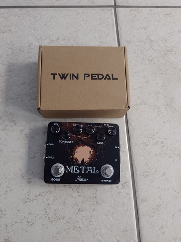 Pedal De Distorção Rowin Metal Para Guitarra 