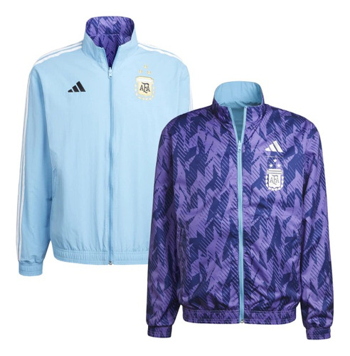 Campera Reversible Anthem Argentina adidas 3 Estrellas M/l