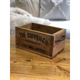 Caja/cajón De Madera Con Tiradores De Hierro - The Copper Co