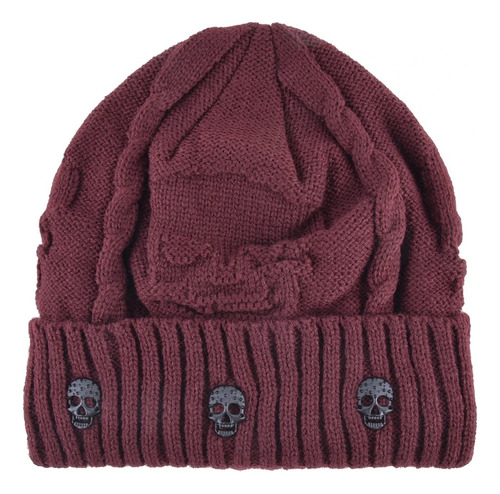 Gorro Calaveras Tejidas Y Estoperoles Calaveras Forrado 