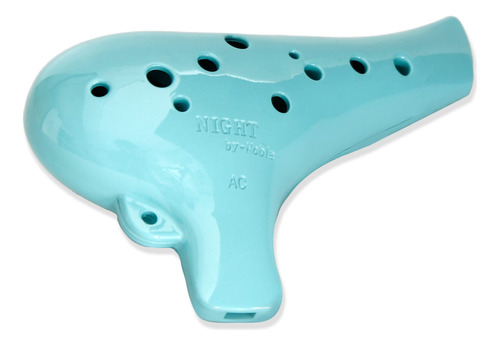 Night By-noble Plastico Ocarina Alto C (azul Cielo)