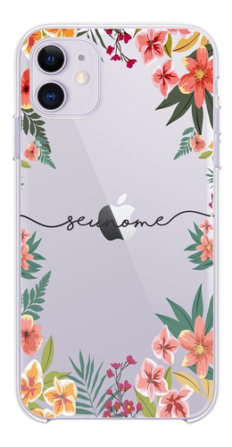 Capa Capinha Personalizada Com Nome Floral Summer