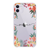 Capa Capinha Personalizada Com Nome Floral Summer