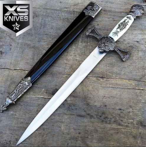 Espada Medieval Punhal Aco Inox Excelente Para Decorar