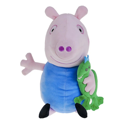 Peluche Peppa Pig George 30cm Con Sonido Y Mascota Felpa Suave | Meses sin interés
