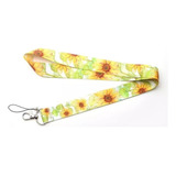 Lanyard Girasol Cinta Colgante Portacredencial