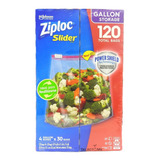 Bolsas Ziploc® Slider Smart Zip, Grandes, Herméticas 120 Pzs