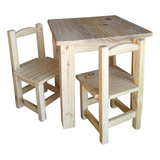 Mesa Infantil Con 2 Sillitas Madera De Pino, Oferta Rosario