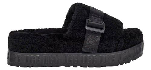 Ugg Pantuflas Oh Fluffita Slide 1113475 Negro Plataforma 23 