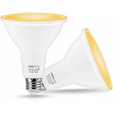 Bombilla Led Exterior Par38 Amarilla Para Insectos Con