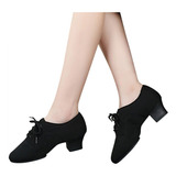 Mujer Botas Zapatos Baile Latino Ballroom Tango Party Oxfo 8