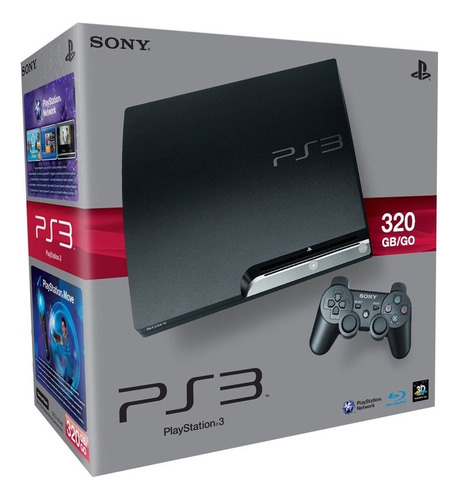 Playstation 3 Slim 320gb Original En Caja +20 Juegos Digital