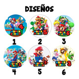 100 Stickers 5cm Para Fiesta Candy Bar Dulceros Vinil Adh.