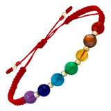 Pulsera Manilla 7 Chakras En Oro De 18k Garantizado +cuarzos