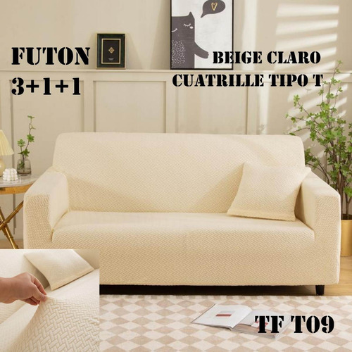  Cubre Sillón Texturizado 3c+1c+1c Tela Cuatrille  Tipo T Tf