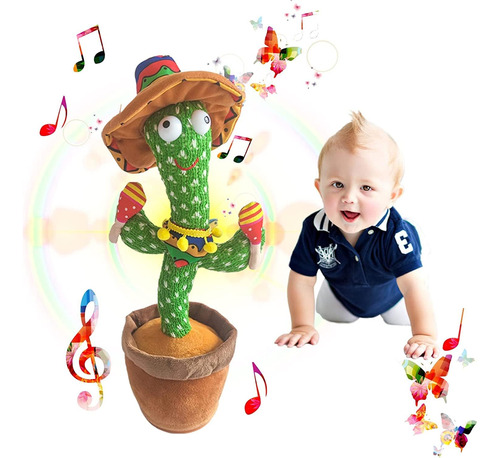 Vocloud Dancing Cactus Talking Cactus Baby Toys, Cantar Canc