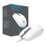 Mouse Gamer Logitech Lightsync G203 8000 Dpi 1ms Usb Rgb 