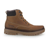 Bota Pegada Coturno Tratorado Masculino 181502 Caramelo