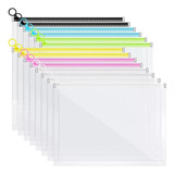 14 Pacotes De Envelopes De Plástico Transparente Com Zíper
