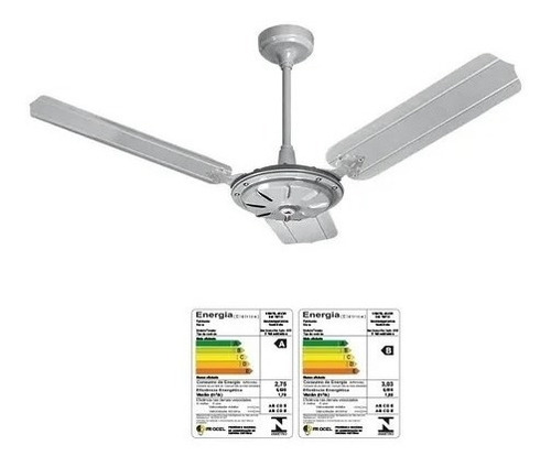 Ventilador De Teto New Comercial Eco S/lustre 110v Cinza