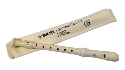 Yamaha Yrs24b Flauta Soprano Plástico Escolar  Color Crema