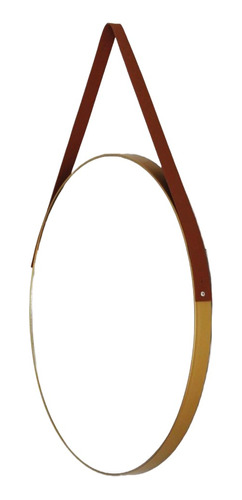 Espejo De Pared Dorado Moderno Decorativo 60cm Colgante