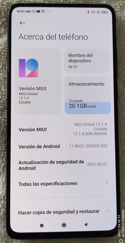 Xiaomi Mi 9t Dual Rojo Flama 6ram/128rom Usado