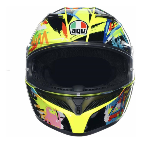 Casco Cerrado Agv K-3 Rossi Winter Test 2019 L Amarillo