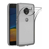 Funda Transparente Para Moto G5 + Audífonos + Cable De Carga