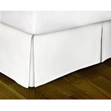 Cubre Somier Queen 160 Cm Blanco De Microfibra