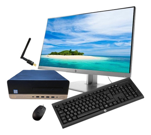 Pc Hp Prodesk 600 G4 Sff I7 8va 16gb 256gb Ssd + Monitor 22