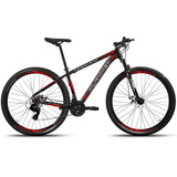 Mountain Bike Alfameq Makan Aro 29 17 21v Câmbios Shihmano Cor Preto/vermelho