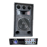 Combo Bafle 10'' 150w 3 Tweeter + Consola Potenciada 900w 