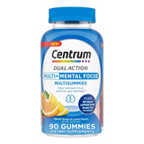 Centrum Dual Action Enfoque Mental Concentración  90 Gomas