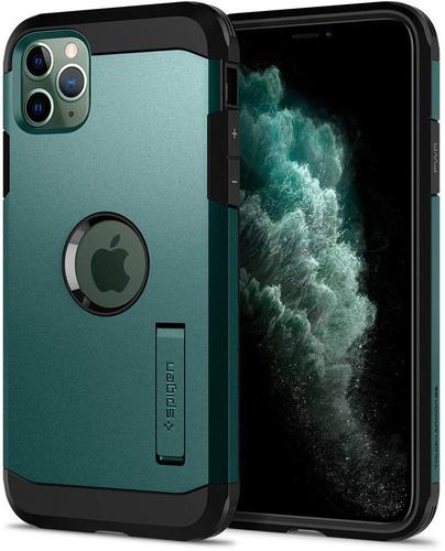 Funda Protege Contra Arañazos E Impactos Spigen iPhone Tough Armor Xp Verde Con Diseño 11 Pro Max (6.5 Pulgadas) Para Compatible Con iPhone Por Encima Del Botón De Compra