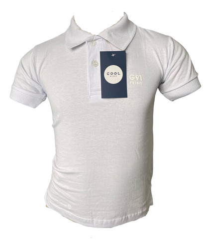 Camisa Polo Básica Infantil Masculina Meninos De 1 A 16 Anos