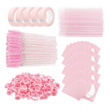 Conjunto De Cílios Pincéis De Silicone Pads Gel E Acessórios